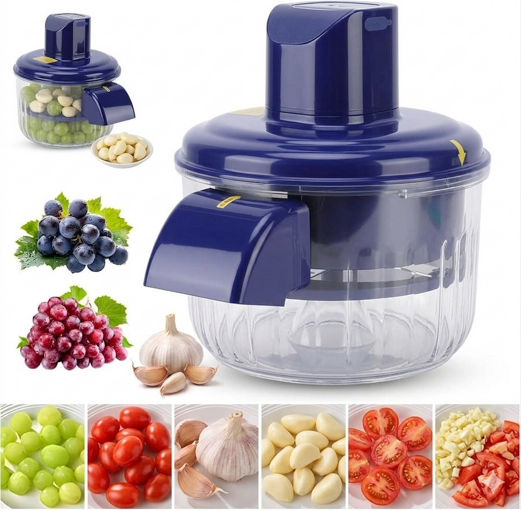 Automatic Fruit Peeler Machine | Electric Fruit Peeling Machine for Garlic, Grapes, Tomatoes & Cherries | Rechargeable Small Fruit Peeling Machine for Home Use | Electric Peeler Machine