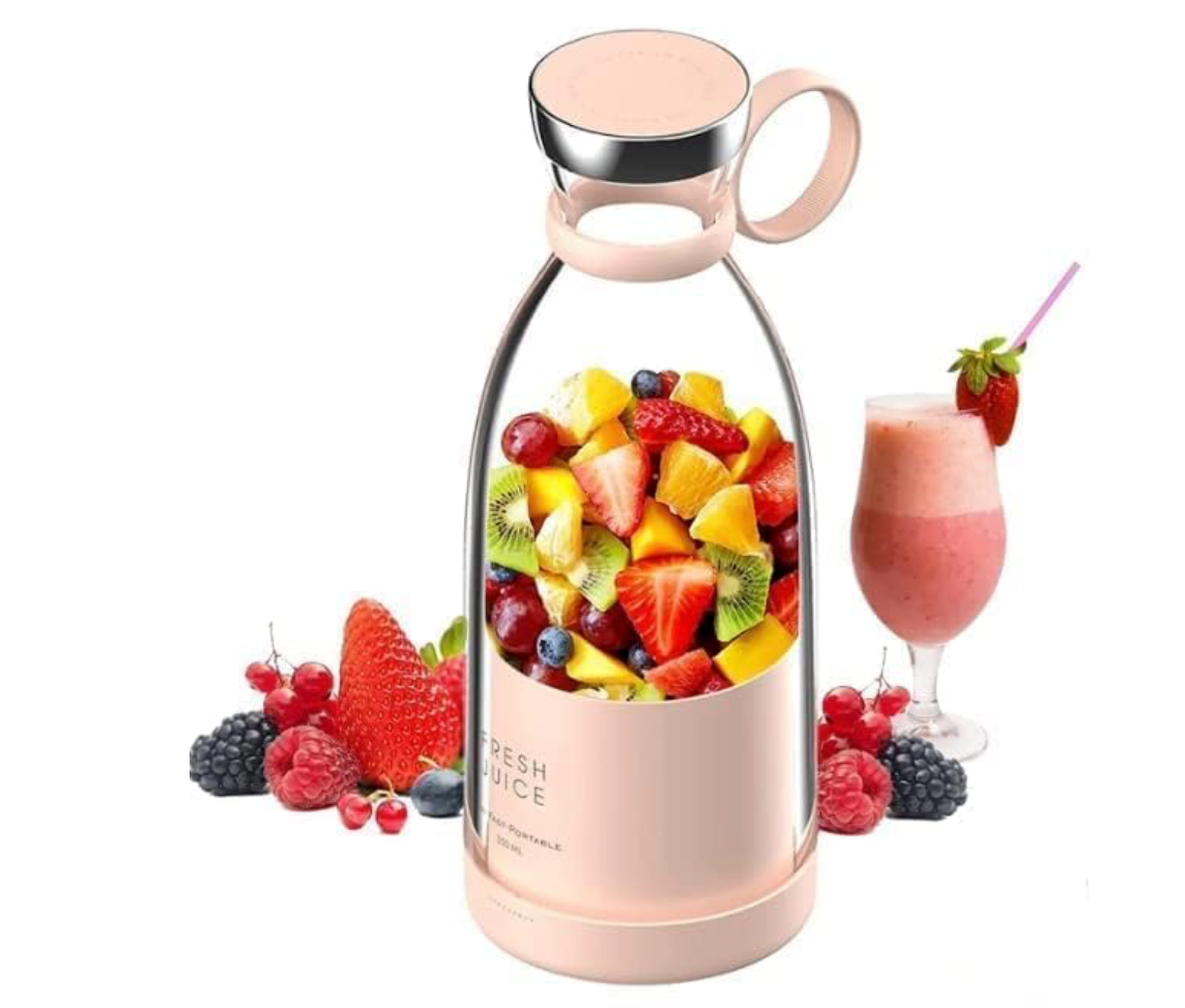 Portable Blender, USB Rechargeable Mini Juicer Blender, Electric Juicer Bottle Blender Grinder Mixer