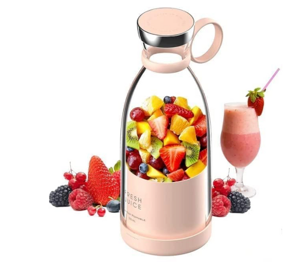 Portable Blender, USB Rechargeable Mini Juicer Blender, Electric Juicer Bottle Blender Grinder Mixer