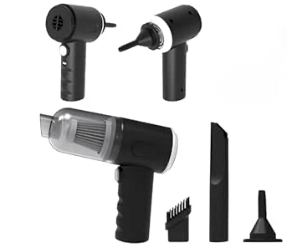 3 in 1 Portable Wireless Vacuum Cleaner with Blower | Rechargeable Mini Cleaning Machine for Car, Home & Office | Powerful Suction & Lightweight Design